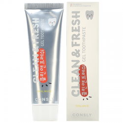 Гелевая отбеливающая зубная паста с фтором Consly Total White Fluoride Whitening Gel Toothpaste, 105 г
