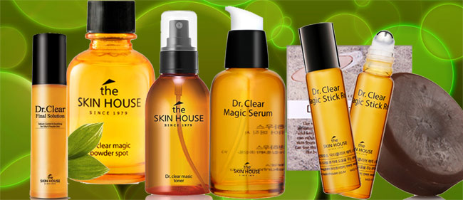 Косметические серии / The Skin House - эффективная косметика для всех возрастов, Южная Корея / DR. CLEAR - комплекс для проблемной кожи с воспалениями и акне