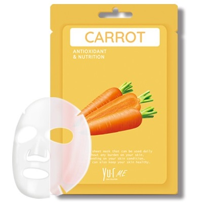 Маска для лица с экстрактом моркови YU.R Me Carrot Sheet Mask, 5 шт.