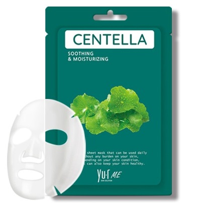 Маска для лица с экстрактом центеллы азиатской YU.R Me Centella Sheet Mask, 5 шт.
